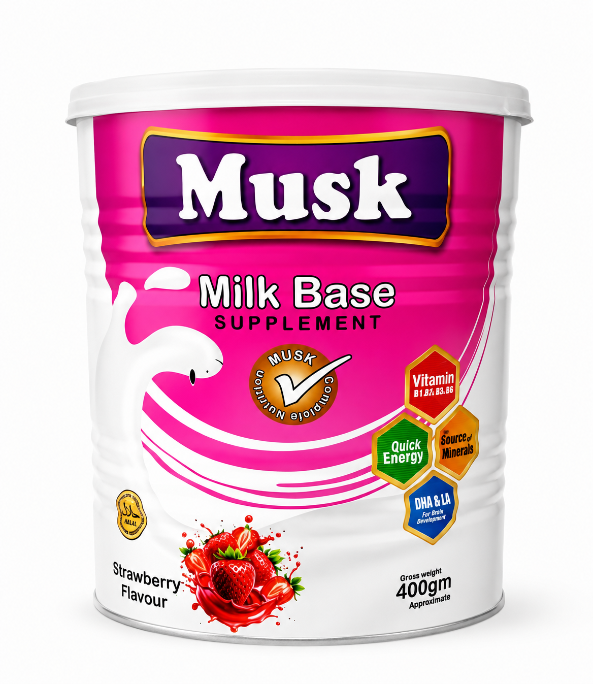 Musk Vanilla Flavour Milk Base Nutritional Supplement – Complete Daily Nutrition for Energy, Growth & Wellness