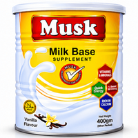 Musk Milk Supplement Vanilla Flavour 400g canister for daily nutrition
