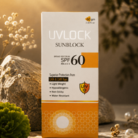 UVLOCK Sunblock SPF 60 PA+++ sunblock box for UVA UVB protection