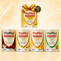 VitoMeal 4-pack weight gain powder bundle with FREE 200g box