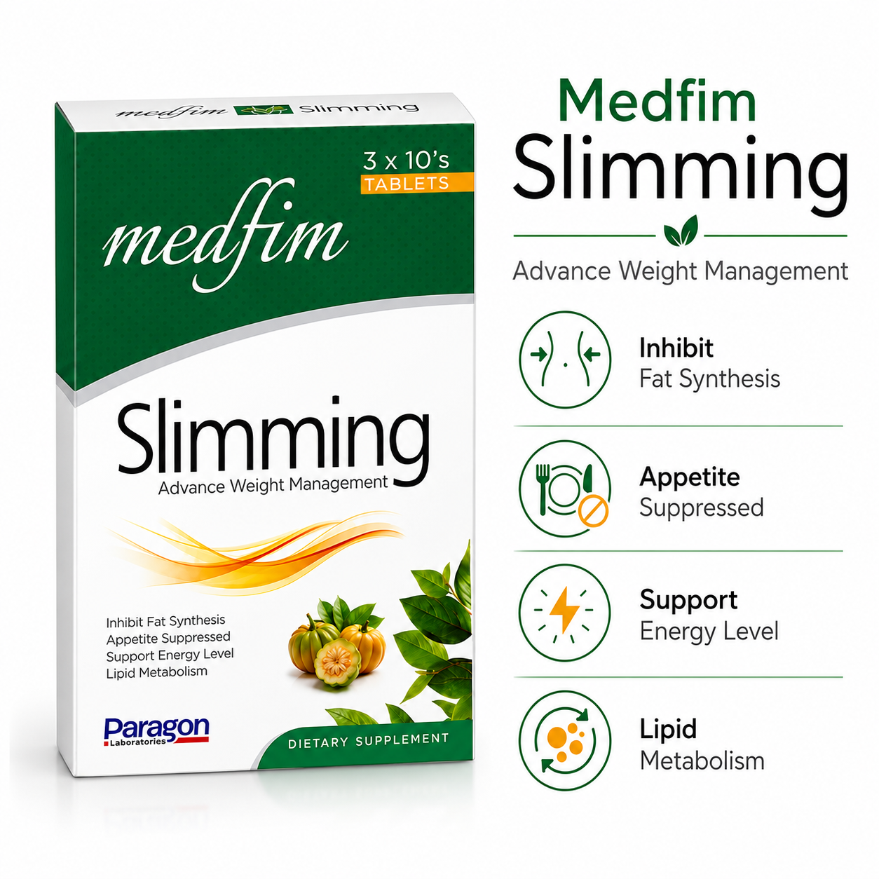 Medfim Slimming Tablets – Advanced Weight Management Supplement for Metabolism, Energy & Wellness