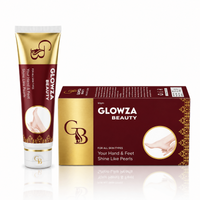 Glowza Beauty Hand and Foot Cream tube and box for dry skin moisturizing