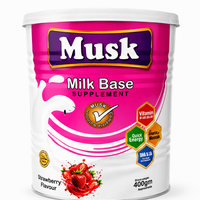 Musk Milk Base Supplement Strawberry Flavour 400g for daily nutrition