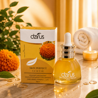 Skin Perfect Panthenol Serum by Dzirus with dropper bottle and product box