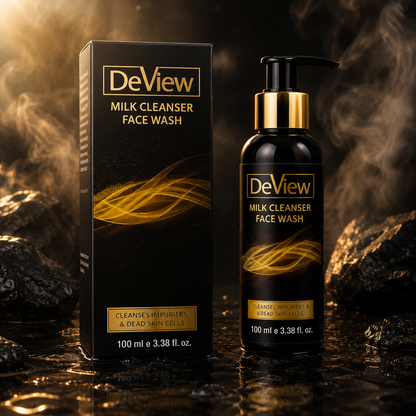 DeView Milk Cleanser Face Wash – Gentle Deep Cleansing for Impurities & Dead Skin Cells | 100ml