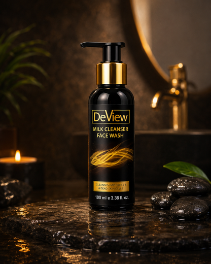 DeView Milk Cleanser Face Wash – Gentle Deep Cleansing for Impurities & Dead Skin Cells | 100ml