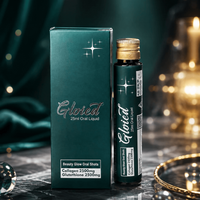 Gloied Beauty Glow oral liquid shot with 2500mg collagen and 2500mg glutathione in 25ml bottle