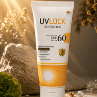 UVLOCK Sunblock SPF 60 PA+++ for daily UVA UVB sun protection