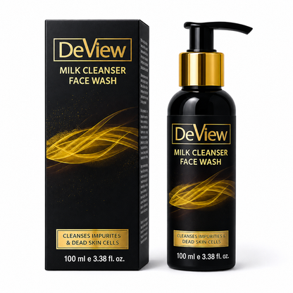 DeView Milk Cleanser Face Wash – Gentle Deep Cleansing for Impurities & Dead Skin Cells | 100ml