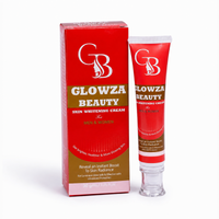 Glowza Beauty Whitening Cream tube and box for brightening and moisturizing skincare