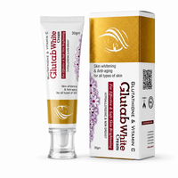 Gluetab White Cream tube and box for skin brightening and moisturizing