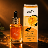 Dzirus Vitamin C Serum 30ml bottle and box for dark spots and uneven skin tone