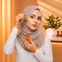 Dzirus Vitamin C Serum 30ml applied to face for dark spots and uneven skin tone